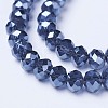 Electroplate Glass Beads Strands EGLA-A034-T8mm-A14-3