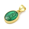 Rack Plating Brass Enamel Pendants KK-B091-15B-2