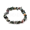 Natural Mixed Stone Chip Beaded Stretch Bracelets for Girl Women BJEW-JB06647-7