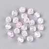 Transparent Spray Painted Glass Beads X1-EGLA-N018-4mm-11-2