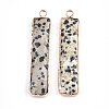 Natural Dalmatian Jasper Pendants G-S344-23D-2