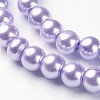 Glass Pearl Beads Strands HY-8D-B25-2