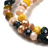 Glass Beads Strands EGLA-A034-M4mm-20-4