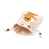 Christmas Theme Cotton Fabric Cloth Bag LS-ABAG-H104-A03-3