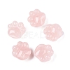 Natural Rose Quartz Cat Paw Print Figurines DJEW-N003-03I-1