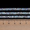 Electroplate Glass Beads Strands GLAA-Q105-03F-4