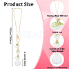 Acrylic & Glass Pendant Decoration HJEW-DR00059-2