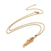 Brass Human Hug Pendant Necklace with 201 Stainless Steel Curb Chains for Women NJEW-I114-01G-2