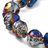 Transparent Electroplated Glass Beads Strands GLAA-G104-02D-1
