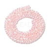 Baking Electroplate Glass Beads Strands X-DGLA-A039-J2MM-B14-2
