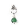 5Pcs 5 Styles Natural Green Aventurine & Black Onyx & White Jade & Malaysia Jade Pendants PALLOY-JF04711-2