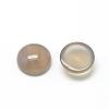 Natural Gray Agate Cabochons G-R416-6mm-15-2