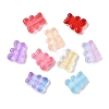 Transparent Spray Paint Glass Beads GLAA-Z011-08-1