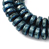 Electroplated Natural Lava Rock Beads Strands G-A256-E01-01C-2