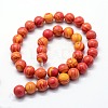 Synthetic Malachite Beads Strands G-I199-32-6mm-A-2