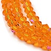 Transparent Electroplate Glass Beads Strands LS-GLAA-F029-2mm-D23-3