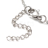 304 Stainless Steel Satellite Chains Anklet for Women AJEW-AN00501-5