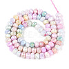 Anti-Tarnish Electroplate Rondelle Glass Beads Strands EGLA-T021-6mm-17-10-2