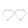 304 Stainless Steel Hoop Earring Findings STAS-P248-04P-1