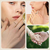 2Pcs 2 Colors Alloy with Crystal Rhinestone Finger Rings RJEW-TADJ0001-01A-8