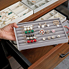 Rectangle Wood Covered with Velvet Jewelry Ring Display Trays AJEW-WH20054-062E-02-6