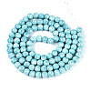 Baking Paint Glass Beads Strands LS-DGLA-N016-8mm-08-2