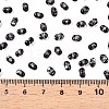 Picasso Spray Painted Glass Seed Beads SEED-T006-04-35-4