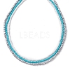 Glass Bead Necklaces for Women NJEW-JN04672-4