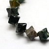 Nuggets Natural Moss Agate Beads Strands G-P063-89-3