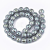 Electroplate Glass Beads Strands X-EGLA-S177-11A-04-2