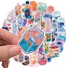 Waterproof PVC Plastic Sticker Labels STIC-PW0001-409-4