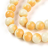 Baking Paint Glass Beads Strands DGLA-N012-10mm-03-3