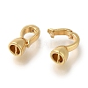 Brass Fold Over Clasps KK-H480-14G-2