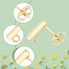 304 Stainless Steel Stud Earring Findings STAS-UN0019-62G-4