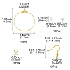 67Pcs 4 Styles 304 Stainless Steel Wire Pendants FIND-FS0002-28-4