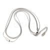 201 Stainless Steel Double Layer Snake Chain Necklaces STAS-B076-05P-1