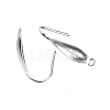 Tarnish Resistant 316 Surgical Stainless Steel Earring Hooks X-STAS-D448-043P-2