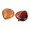 Natural Red Agate Pendants G-S364-006G-2