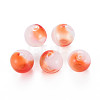 Transparent Handmade Blown Glass Globe Beads X-GLAA-T012-31B-02-1