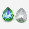 Pointed Back Glass Rhinestone Cabochons RGLA-T017-18x25mm-06-2