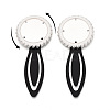 Alloy & Iron Bookmark Cabochon Settings PALLOY-N184-09S-4