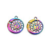 Rainbow Color Alloy Pendants PALLOY-N156-203-2