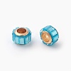 Glass European Beads GLAA-G064-01G-2