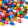  120Pcs 15 Colors Column Rack Plating Spray Painted Alloy Beads for Jewelry Making FIND-TA0002-74-3