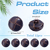 12Pcs Cowhide Shank Buttons BUTT-ME0001-41B-2