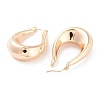 Brass Hoop Earrings EJEW-F332-05G-2