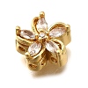 Brass Pave Cubic Zirconia Multi-strand Links KK-F913-09G-02-2