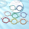 8Pcs Natural Freshwater Shell Braided Bead Bracelets BJEW-MZ00235-1