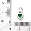 Brass Micro Pave Cubic Zirconia Pendants KK-H204-01P-06-3