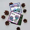 4Pcs 4 Styles PVC Stamp DIY-WH0487-0066-5